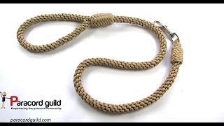 Crown knot paracord dog leash [upl. by Lucila]