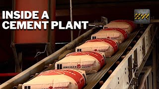 How Cement Is Made Mega Factories Video [upl. by Ahsinav]