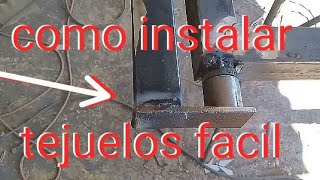 😎HOW TO INSTALL GATE ROOF como instalar tejuelos en porton [upl. by Sivraj886]