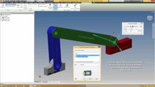 Inventor 2016 Dynamic SimulationSlider Mechanism [upl. by Vinson]