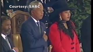 National Anthem of South Africa  Nelson Mandela Inauguration 1994 [upl. by Bulley]