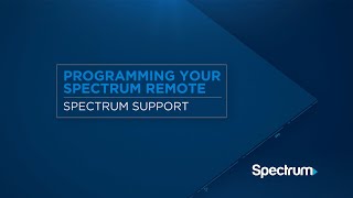 Programming Your Spectrum Remote [upl. by Snave]