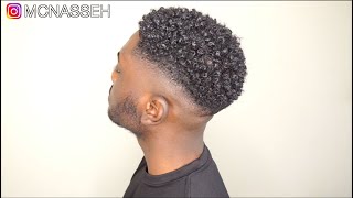 MENS NATURAL CURLY HAIR ROUTINE  KINKY TO CURLY [upl. by Klecka721]