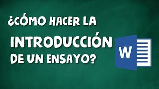 CÓMO HACER LA INTRODUCCIÓN DE UN ENSAYO ACADÉMICO [upl. by Notyep]