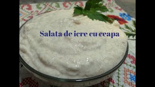 Икорный салатSalata de icre cu ceapa Закуска из икры минтая [upl. by Tsenre]