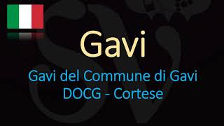 How to Pronounce Gavi CORRECTLY  Italian Wine Pronunciation [upl. by Scammon]