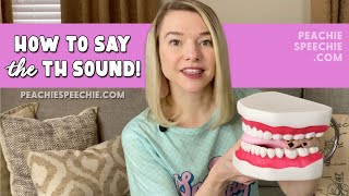 How to say the TH sound voiceless by Peachie Speechie [upl. by Mat]