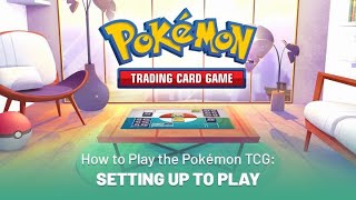 How to Play the Pokémon TCG Setting Up to Play [upl. by Anohsal]