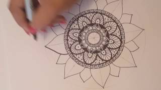 Mandala paso a paso y tips 2  Dibujo Rapido [upl. by Strander]