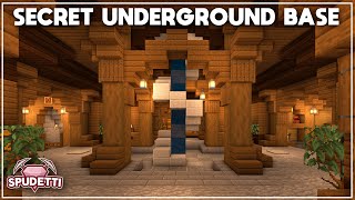 Minecraft How to Build a Secret Underground Base Tutorial 2021 [upl. by Estele]