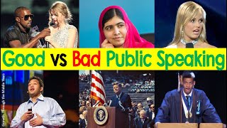 Good vs Bad Public Speaking Examples amp Annotations [upl. by Kram]