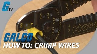 How to Crimp Wires  Basic Tips on Crimping  Galco [upl. by Millman]