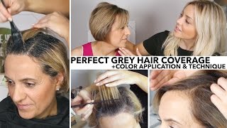 Perfect Salon Quality Grey Root Coverage At Home [upl. by Eetnuahs]