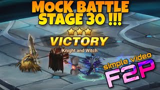 NEW MOCK BATTLE 30  SUMMONERS WAR [upl. by Kemble700]