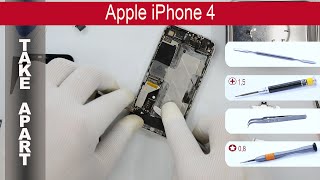 How to disassemble 📱 🍎 Apple iPhone 4 A1349 A1332 Take apart Detailed tutorial [upl. by Osrick457]