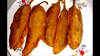 Monsoon Special Mirchi Bajji Recipe [upl. by Salocin444]