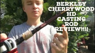 Berkley Cherrywood HD Casting Rod Review  Fishing [upl. by Gaskill]