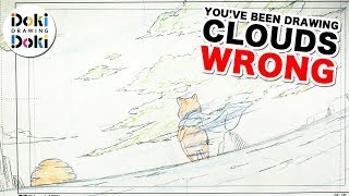 How to Draw Clouds Classic Anime Sky [upl. by Tarrel119]