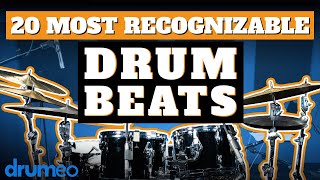 The 20 Most Recognizable Drum Beats [upl. by Sidnal]