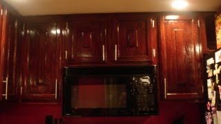 DIY How to Refinish Refinishing Wood Kitchen Cabinets [upl. by Eiten679]