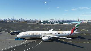 Concept Flight of Emirates Boeing 78710 Dreamliner Dubai  Frankfurt  Microsoft Flight Simulator [upl. by Lyell]