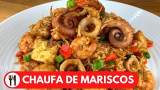 🇵🇪 ARROZ CHAUFA DE MARISCOS  RECETA PERUANA [upl. by Verity]