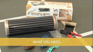 ECOFILM PRO Underfloor Heating Kit Installation [upl. by Luther]