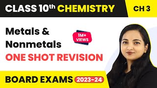 Metals and Nonmetals Class 10  Metals and Nonmetals One Shot Revision  Class 10 Chemistry 202223 [upl. by Kcirdnekel]