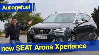 new Seat Arona Xperience  Facelift 2022 for the VW TCross brother  autogefuehl [upl. by Allerbag]