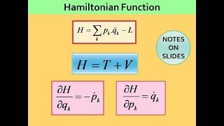 Hamiltonian Function H  Physical Significance of H  Hamiltons Canonical Equations [upl. by Sofer]