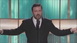 Ricky Gervais at the Golden Globes 201012 [upl. by Ecaroh]