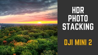 DJI Mini 2 HDR Photo Stacking Tutorial  AEB Bracketed Photos [upl. by Pearlman656]