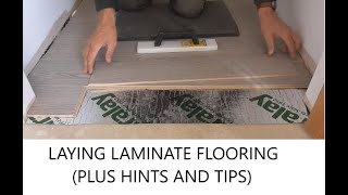 Cutting and fitting laminate flooring PLUS HINTS AND TIPSQuick Step Elite Laminate [upl. by Yvor906]