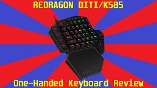 Redragon DITIK585 One Handed Keyboard Review [upl. by Rasure]