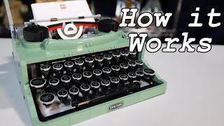 How the LEGO Typewriter Works [upl. by Nitsu]