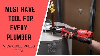 The Milwaukee M12 Press Tool A Must For Every Plumber [upl. by Airetal]