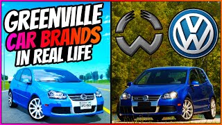 Greenville Roblox Car Brands In Real Life  Greenville Wisconsin Roblox [upl. by Codi]