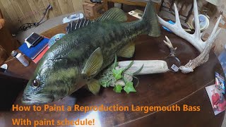 Largemouth Bass Paint Schedule [upl. by Raviv]