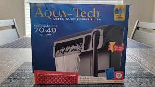 Unboxing AquaTech Ultra Quiet Power Filter  Setup [upl. by Yahc]