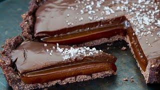 Chocolate Salted Caramel Tart Recipe [upl. by Vladamir]