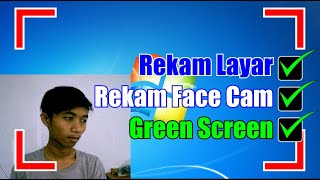 Tutorial Cara Rekam Layar Laptop Dan Face Cam Menggunakan OBS Paling Simpel [upl. by Kappel]