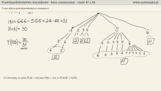 Prawdopodobieństwo warunkowe  kurs rozszerzony [upl. by Conal10]