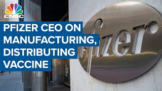 Pfizer CEO on manufacturing and distributing Covid19 vaccine [upl. by Bergwall652]