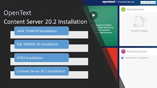 OpenText Content Server 202 Installation with OTDS [upl. by Warren336]