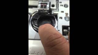 Installing bobbin case in Pfaff [upl. by Adraynek25]