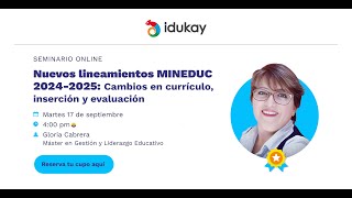 Nuevos Lineamientos MINEDUC 2022  2025 [upl. by Hajidak]