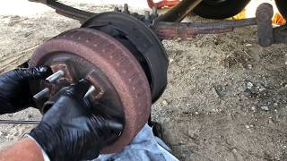 How to Change Campertrailer Brakes [upl. by Gasparo]