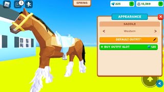 How to equip saddles in Horse Valley 2 TUTORIAL [upl. by Berkshire51]