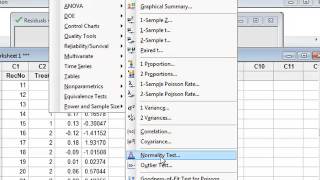 Analysing residuals Minitab [upl. by Nij]