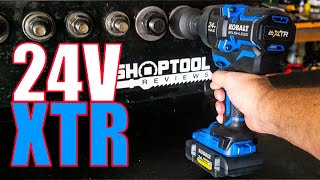 HUGE VALUE Kobalt XTR 24V High Torque Impact Wrench Review KXIW 1424A03 [upl. by Naryt9]